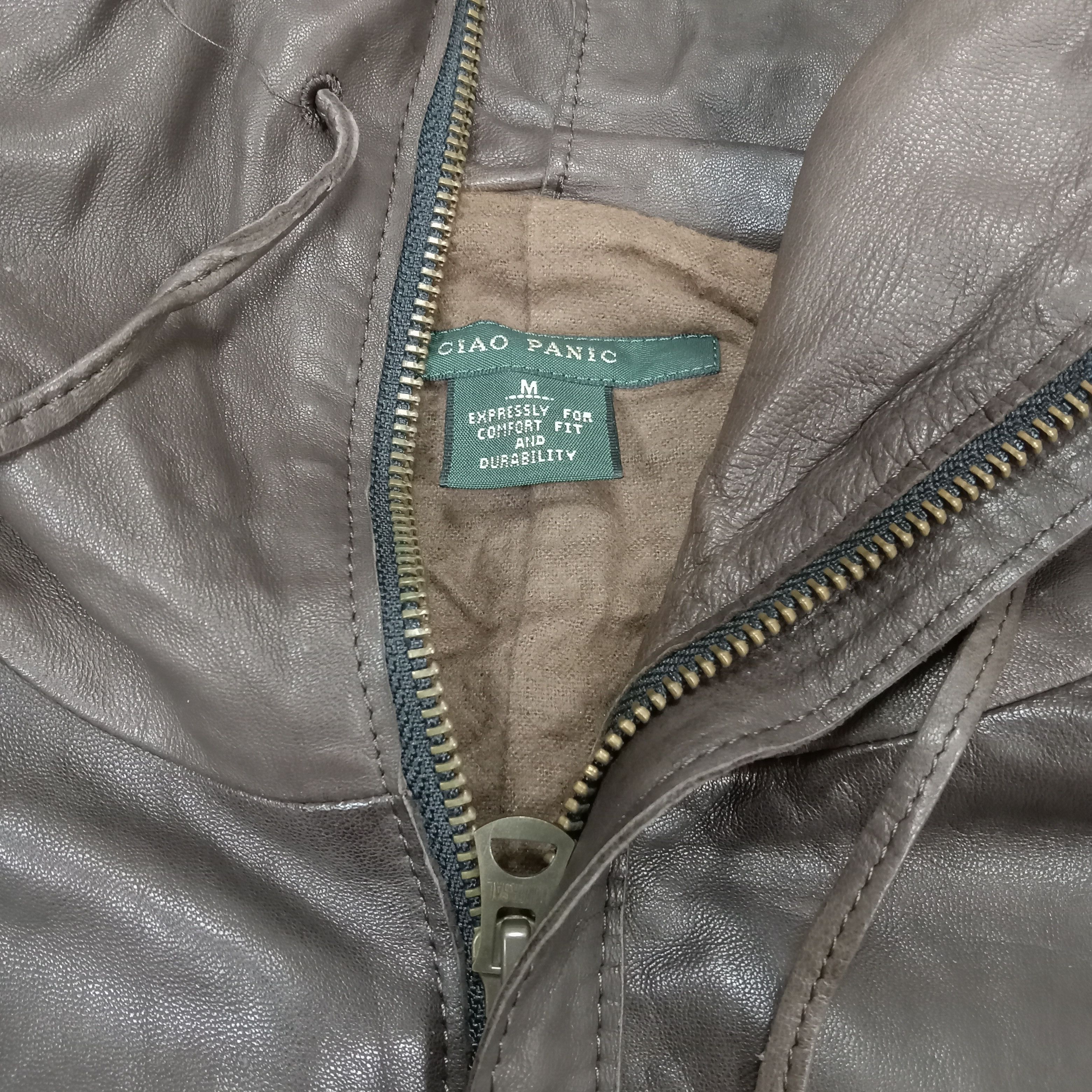 Ciaopanic × Vintage CiaoPanic Leather Jacket With Hoodies Winter Style Size S / US 4 / IT 40 - 7 Thumbnail
