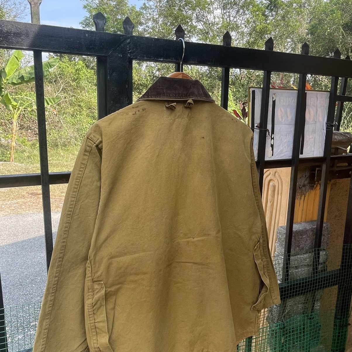 American Apparel 🔥Vintage 70s Bulls Eyes Duck Canvas Hunting Chore Jacket Size US M / EU 48-50 / 2 - 3 Thumbnail