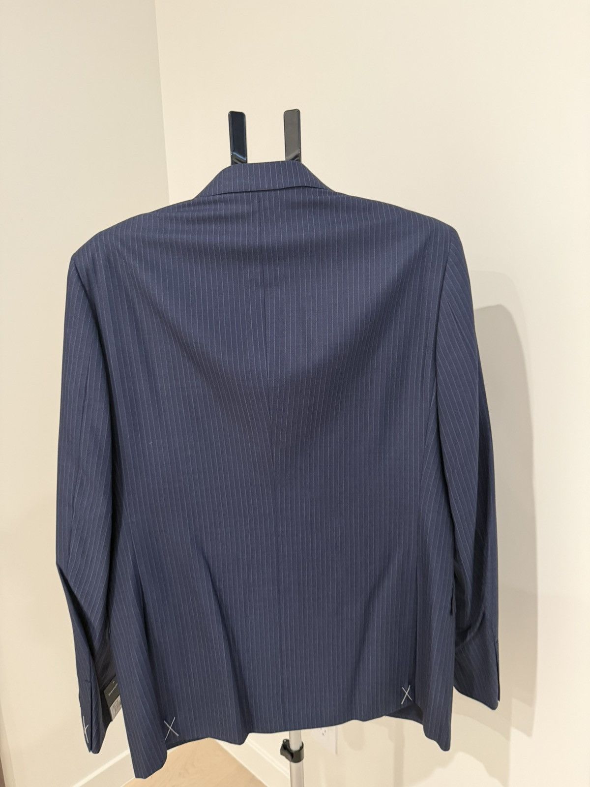 Ermenegildo Zegna Zegna Trofeo 600 42R US / 52IT Blue Pinstripe 2-Piece Suit Size 42R - 4 Thumbnail