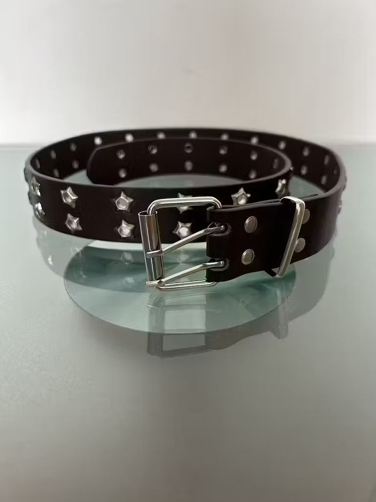 image of Vintage Star Rivet Belt (Coffee Brown), Men's