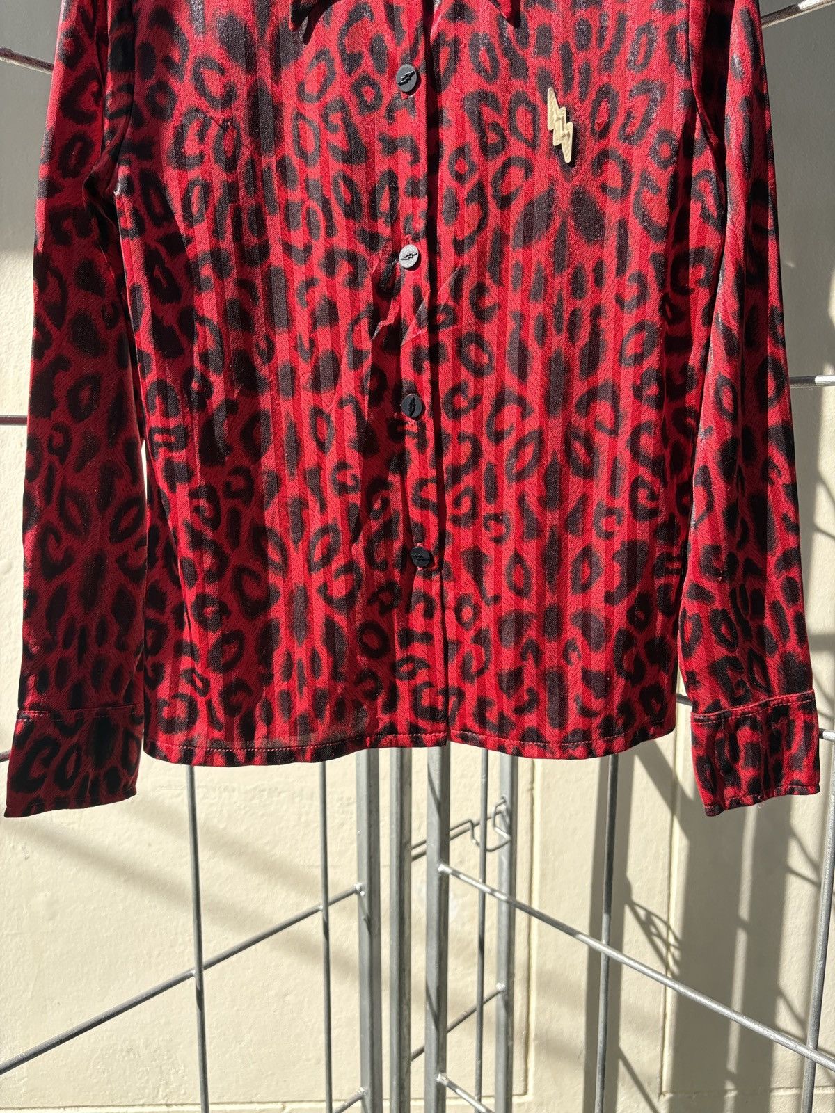 Walter Van Beirendonck Pollyyet Esther CRW Walter Van Beirendon leopard redshirt Size S / US 4 / IT 40 - 4 Thumbnail