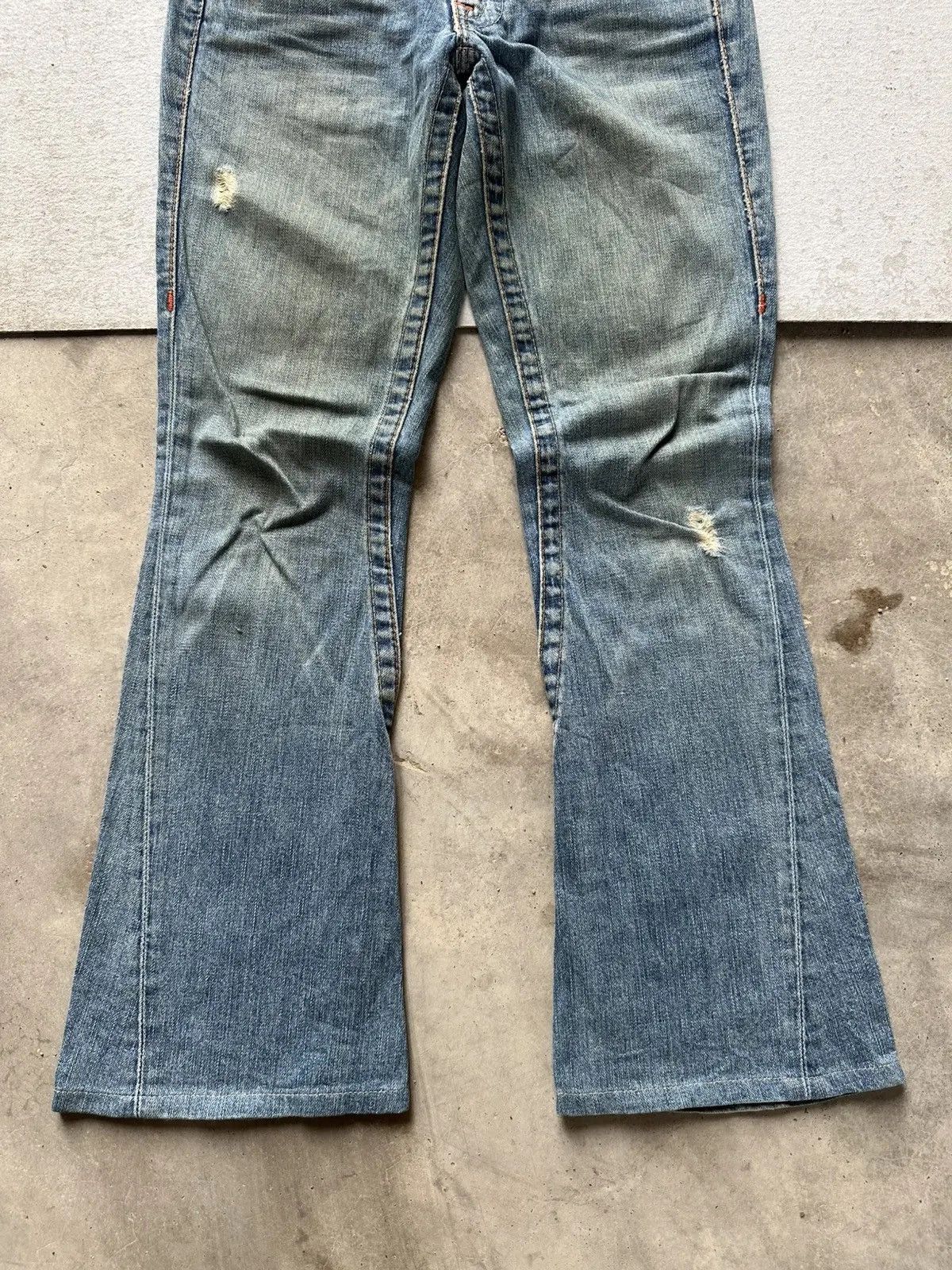 True Religion FLARED 🔥Vintage TRUE RELIGION Jean JOEY Ripped Denim Pants Size US 29 - 5 Thumbnail