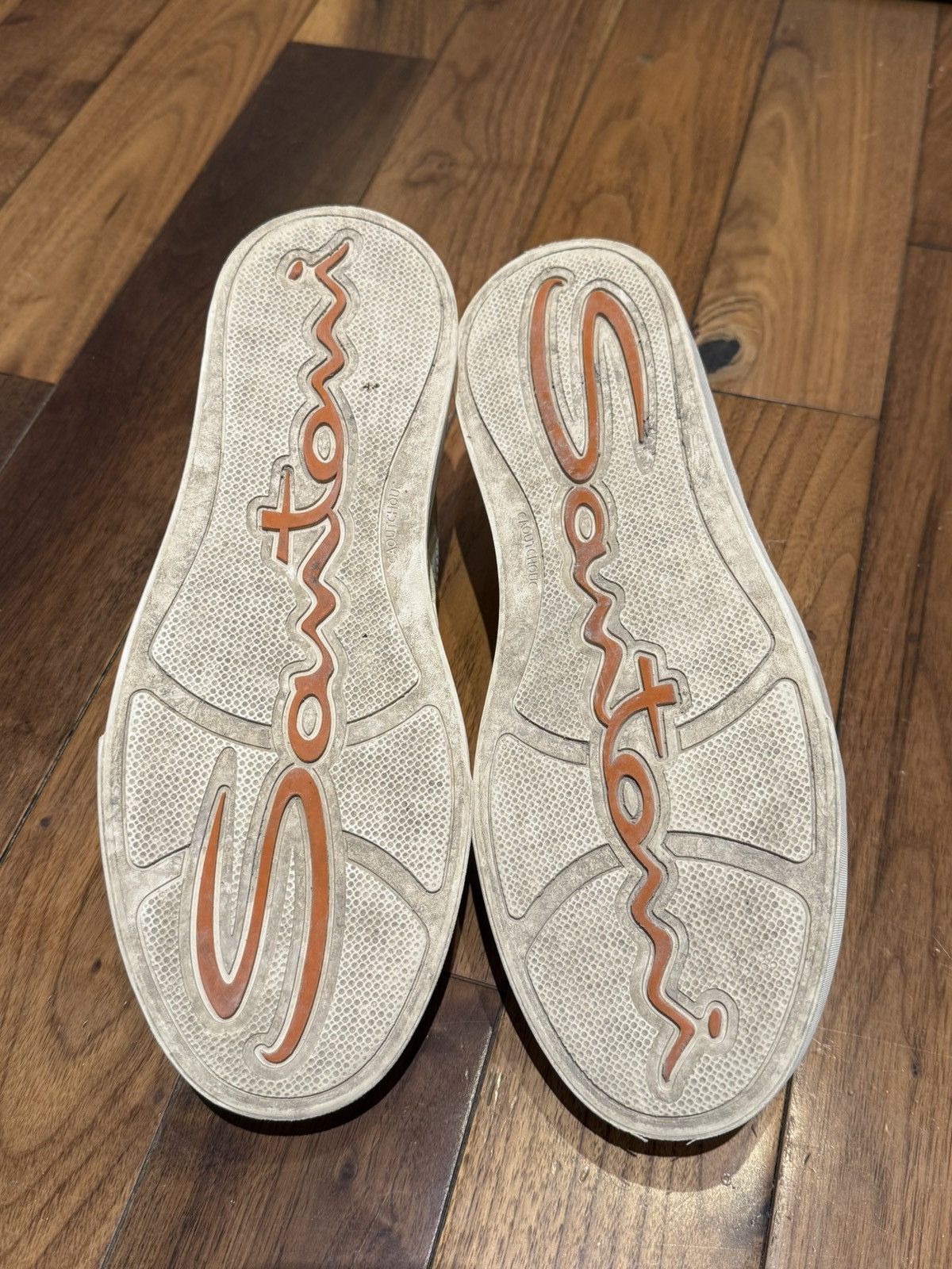Santoni Santoni Men’s white leather double buckle sneaker Size US 9.5 / EU 42-43 - 6 Thumbnail