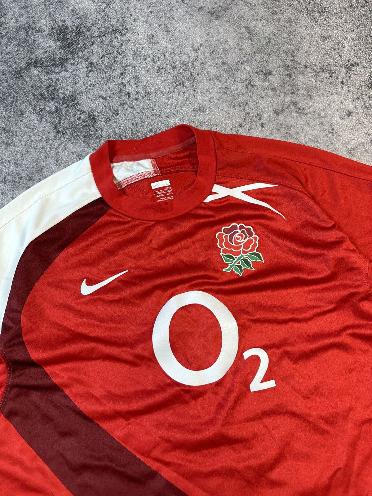 Nike × Vintage vintage Nike England O2 Rugby Streetwear rare Jersey VTg L Size US L / EU 52-54 / 3 - 2 Thumbnail