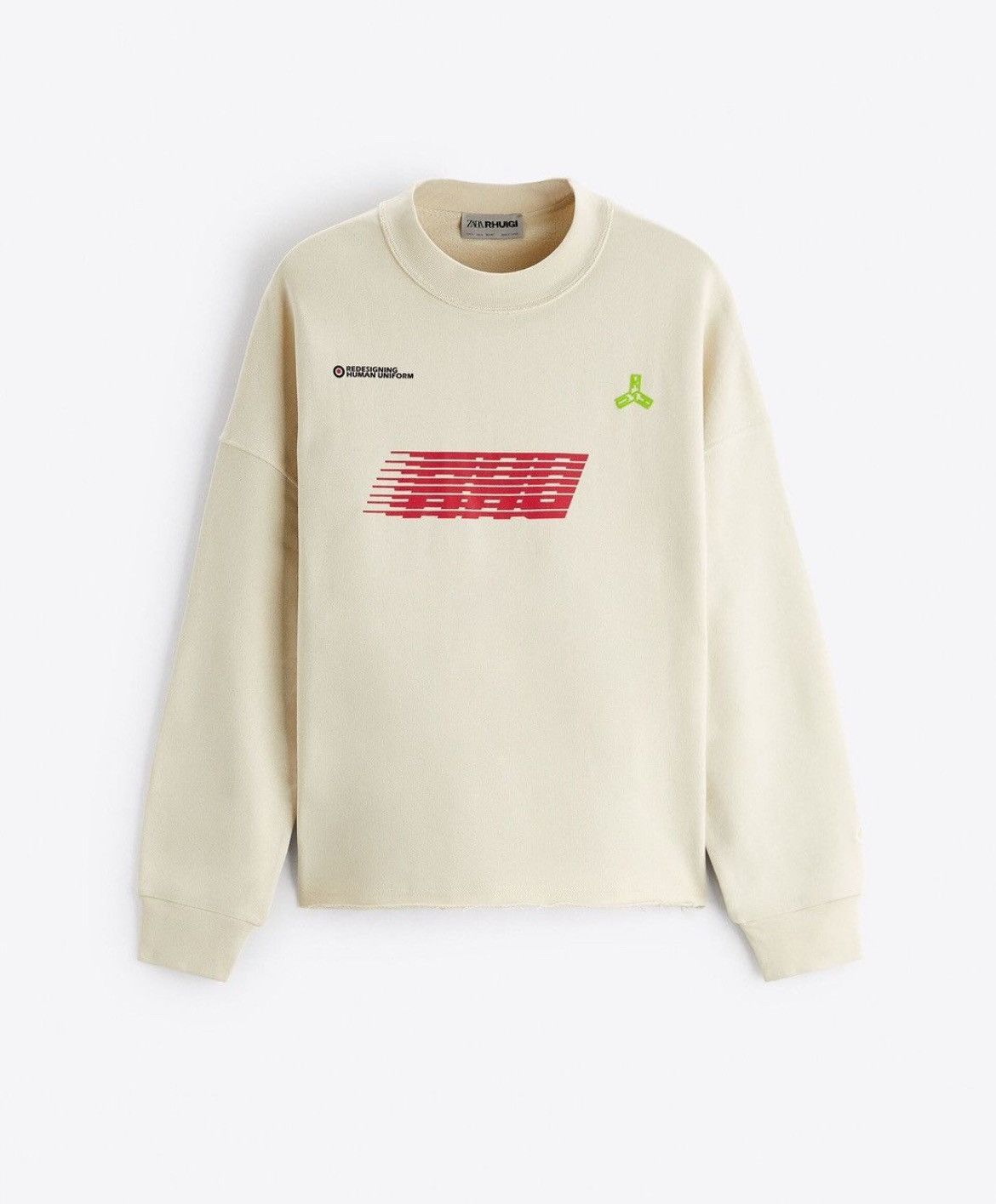 Rhude × Zara RHUDE x Zara Sweatshirt SIZE L beige big logo Size US L / EU 52-54 / 3 - 5 Thumbnail