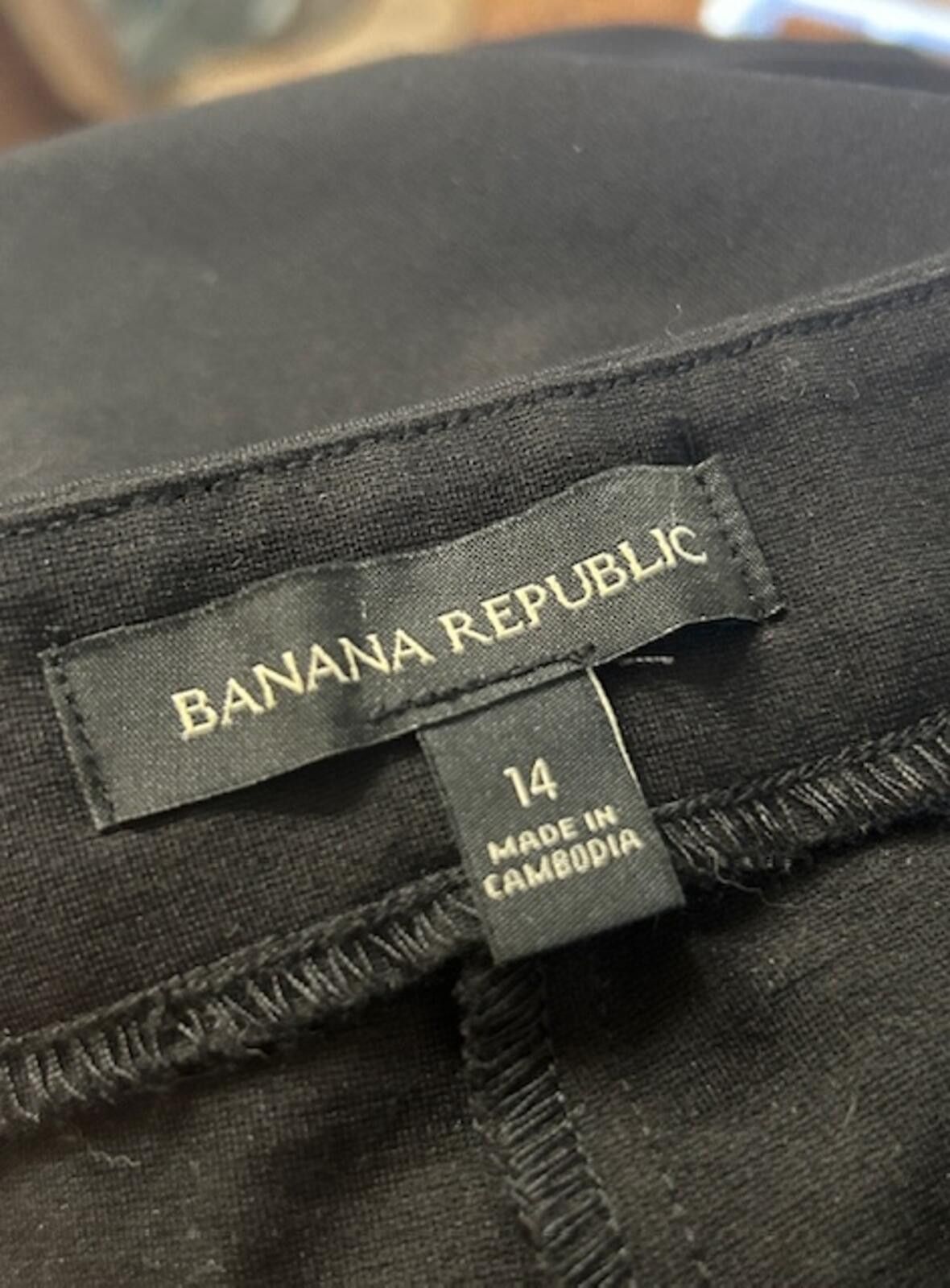 Banana Republic Banana Republic Women's Black Dress Pants Size 14 Size US 34 / EU 50 - 3 Thumbnail