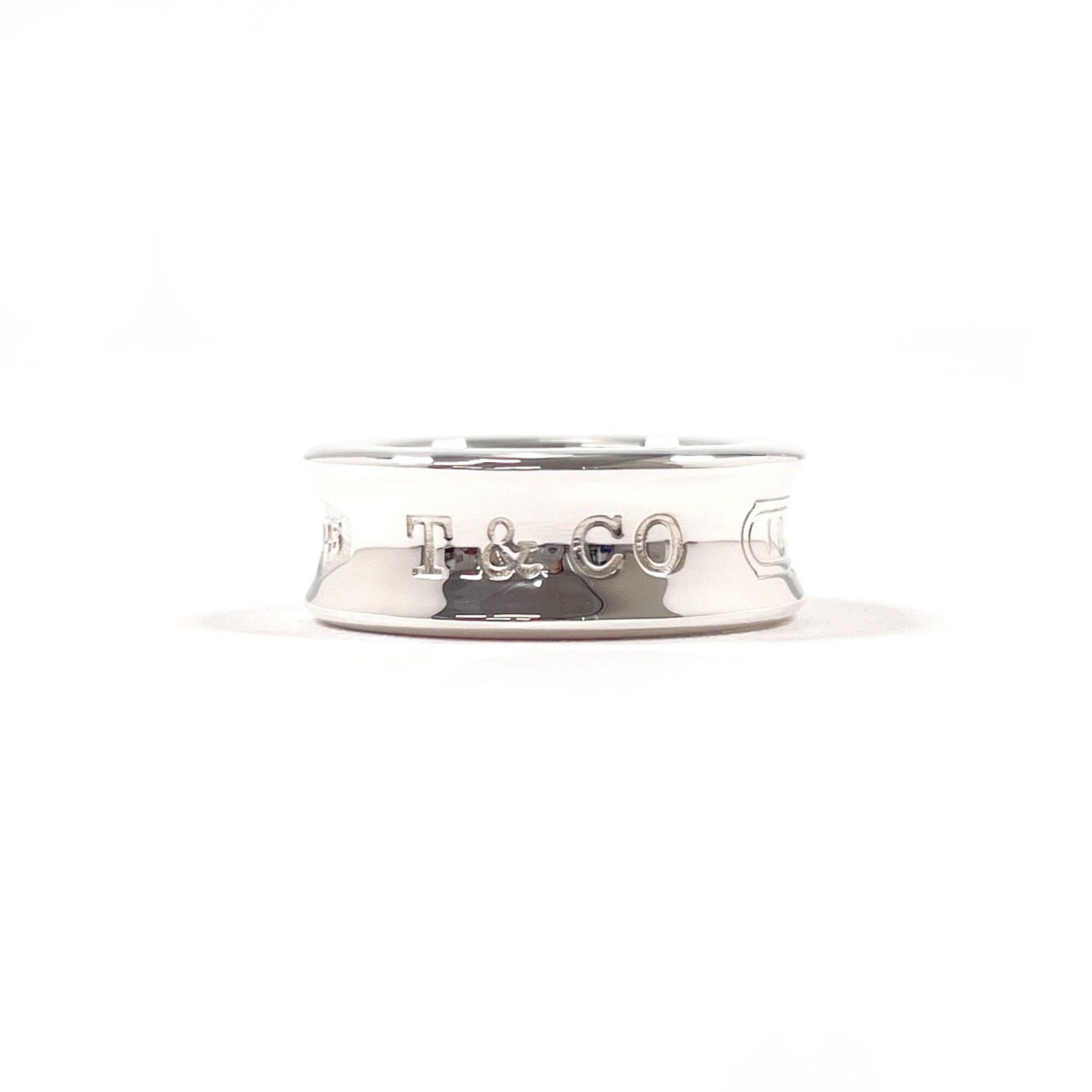 Tiffany & Co. TIFFANY&Co. Tiffany 1837 Medium Ring, Sterling Silver 925, Size 7.5cm, Women's Size ONE SIZE - 1 Thumbnail