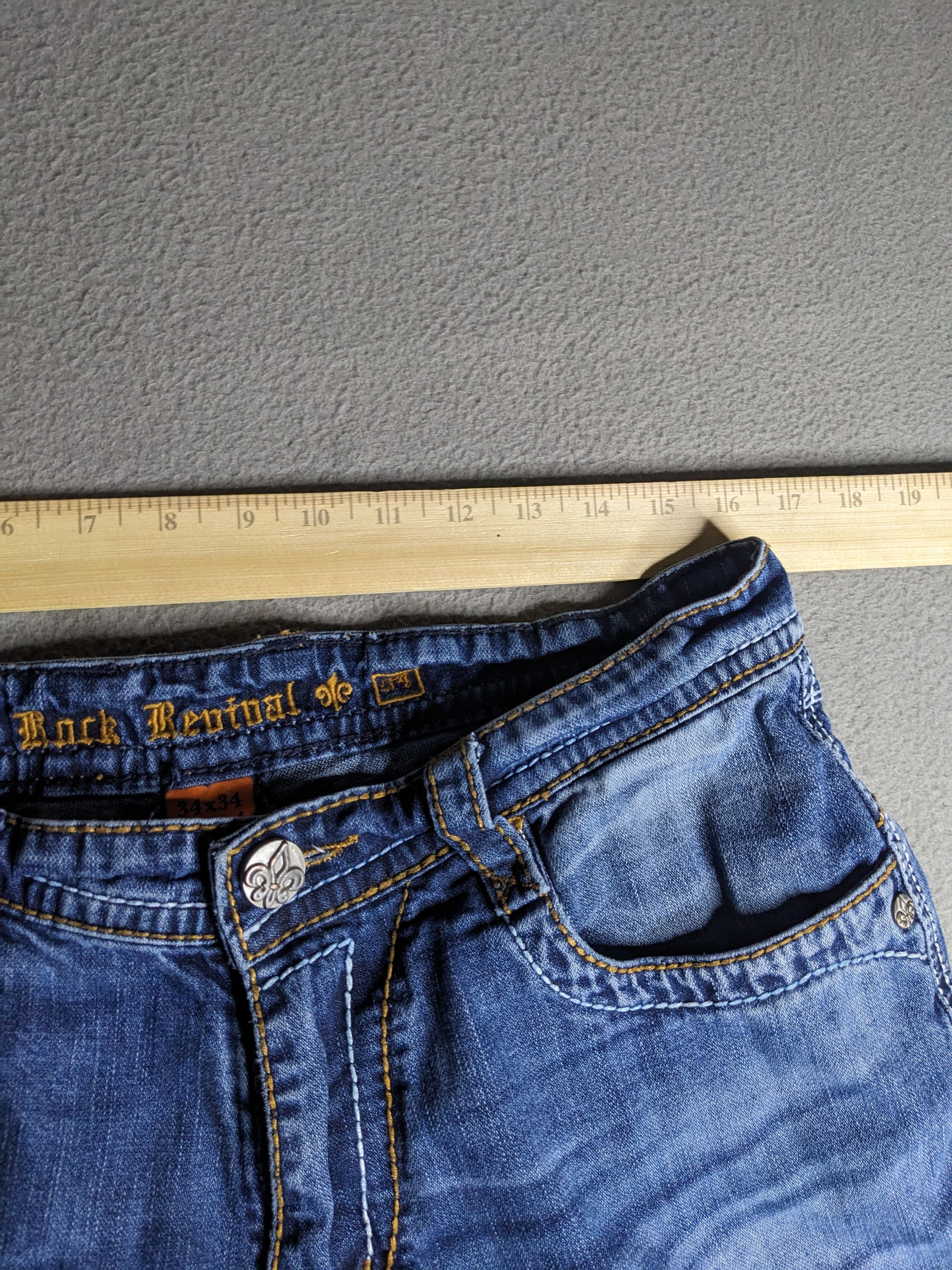 Rock Revival Rock Revival Jacklyn Jeans 34 Cropped Bootcut 25” Inseam Size 34" / US 12 / IT 48 - 16 Thumbnail