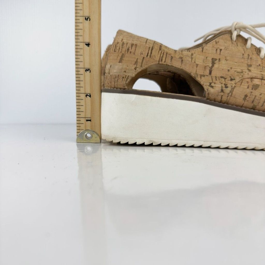 SCHUTZ SCHUTZ Oxford Cut Out Cork Lightweight Contemporary Tan Size US 11 / IT 41 - 15 Thumbnail