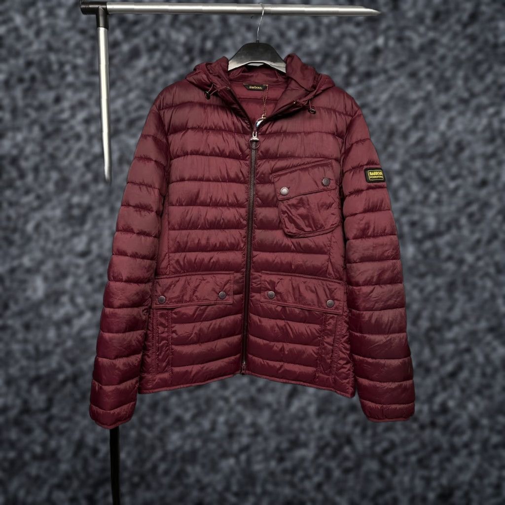 Barbour Barbour International Ouston Hooded Quilted Jacket Mens XL Barbour International Jacket Size US XL / EU 56 / 4 - 1 Thumbnail