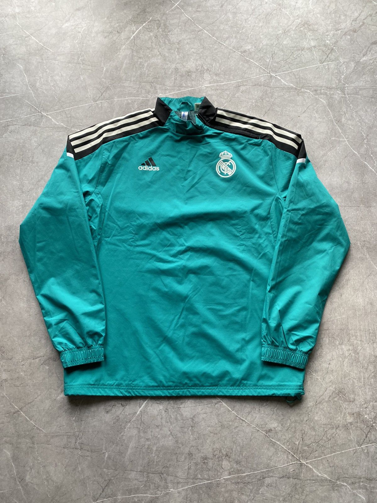 Adidas Adidas 2021-22 Real Madrid Training Zip Drill Top Sweatshirt Size US M / EU 48-50 / 2 - 2 Thumbnail