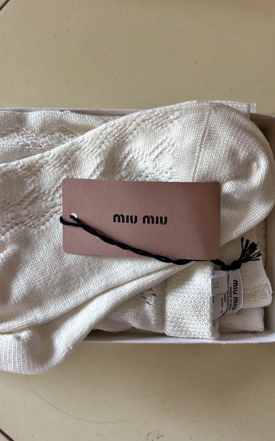 Miu Miu Miu Miu Knit Tights Size 26" / US 2 / IT 38 - 2 Thumbnail