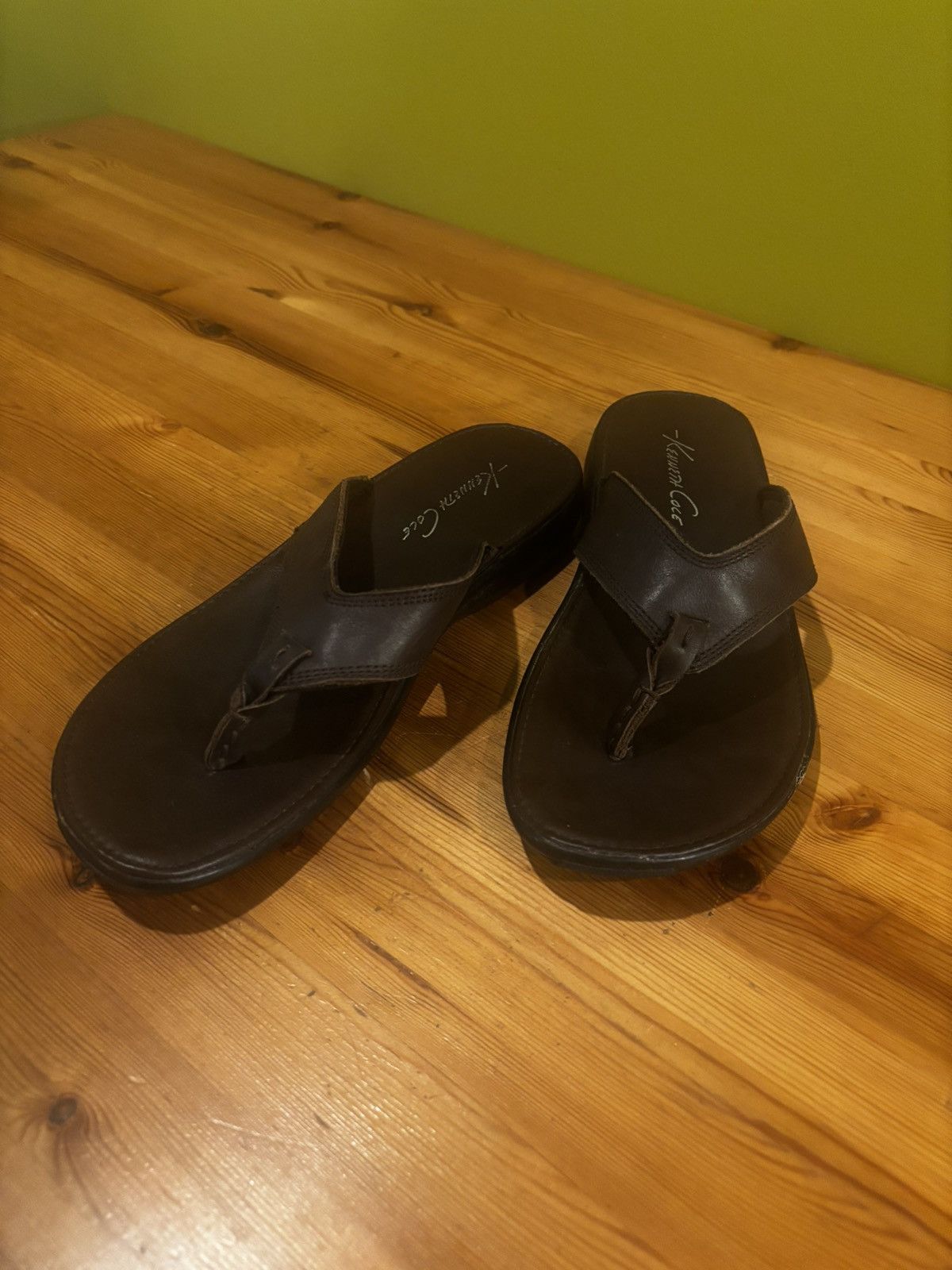 Kenneth Cole Men’s brown leather sandals0204 Size US 8 / EU 41 - 10 Thumbnail