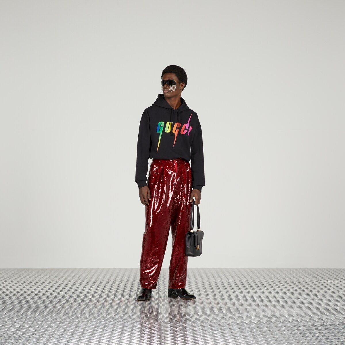 Gucci o1s1wg110225 Cotton Sweatshirt Hoodie Gucci Blade in Black Size US XXL / EU 58 / 5 - 6 Thumbnail