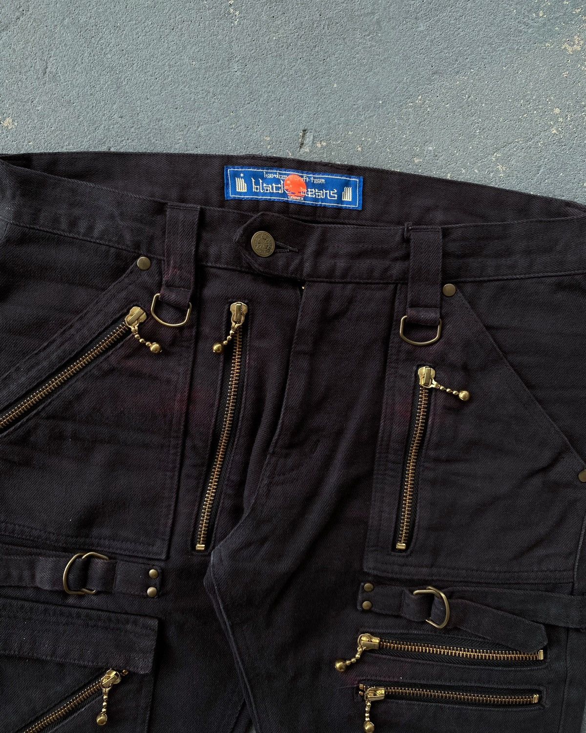 Blackmeans Blackmeans Bondage Biker Pants (Black) Size 2 Size US 30 / EU 46 - 3 Thumbnail