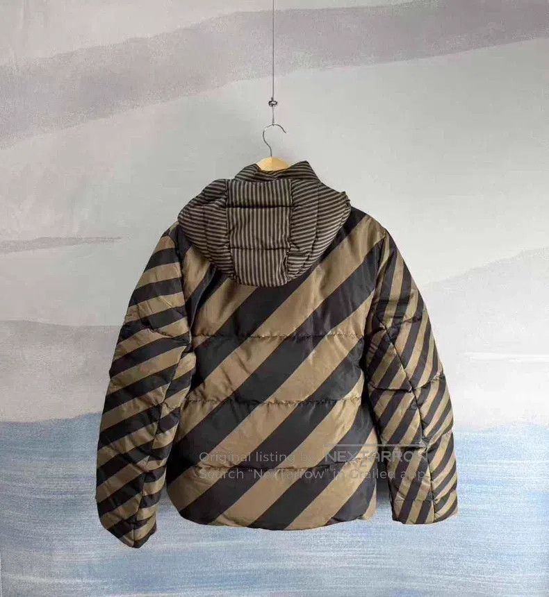 Other Fendi Brown Full Print Two-Sided Wear Hooded Down Jacket Size US M / EU 48-50 / 2 - 6 Thumbnail