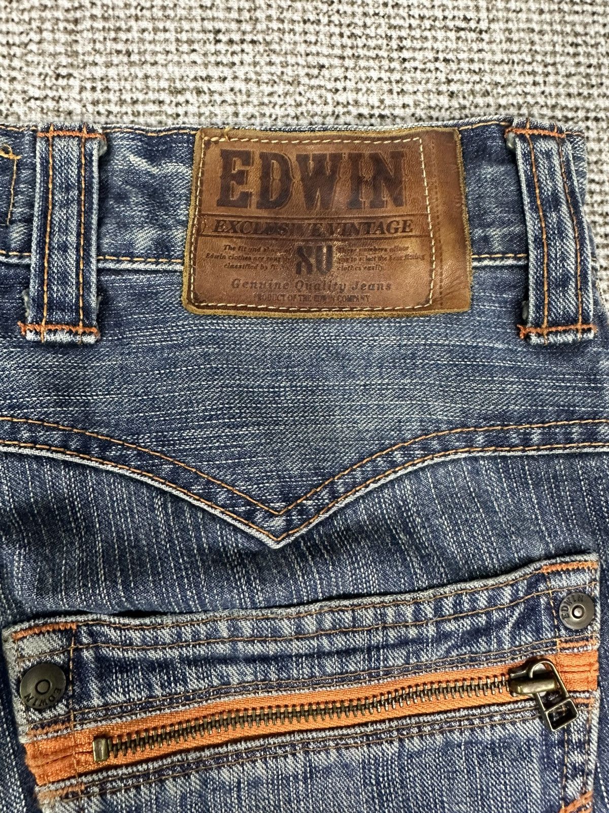 Edwin Vintage Edwin Exclusive Faded Thrash Denim 30x30 D768 Size US 30 / EU 46 - 8 Thumbnail