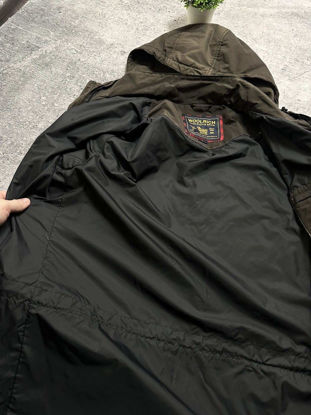 Woolrich 2 In 1 Down Puffer Rain USA 700 Y2K Parka Jacket