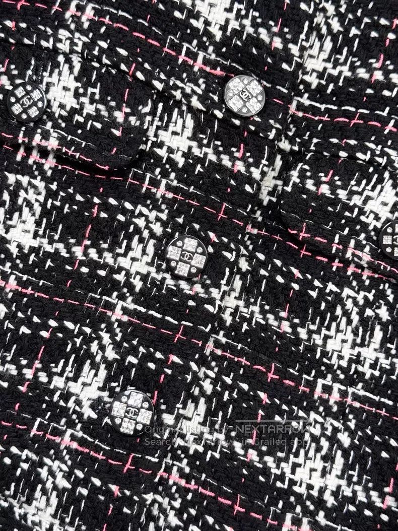 Chanel Chanel Color-matched plaid woven short tweed long-sleeved Size S / US 4 / IT 40 - 4 Thumbnail