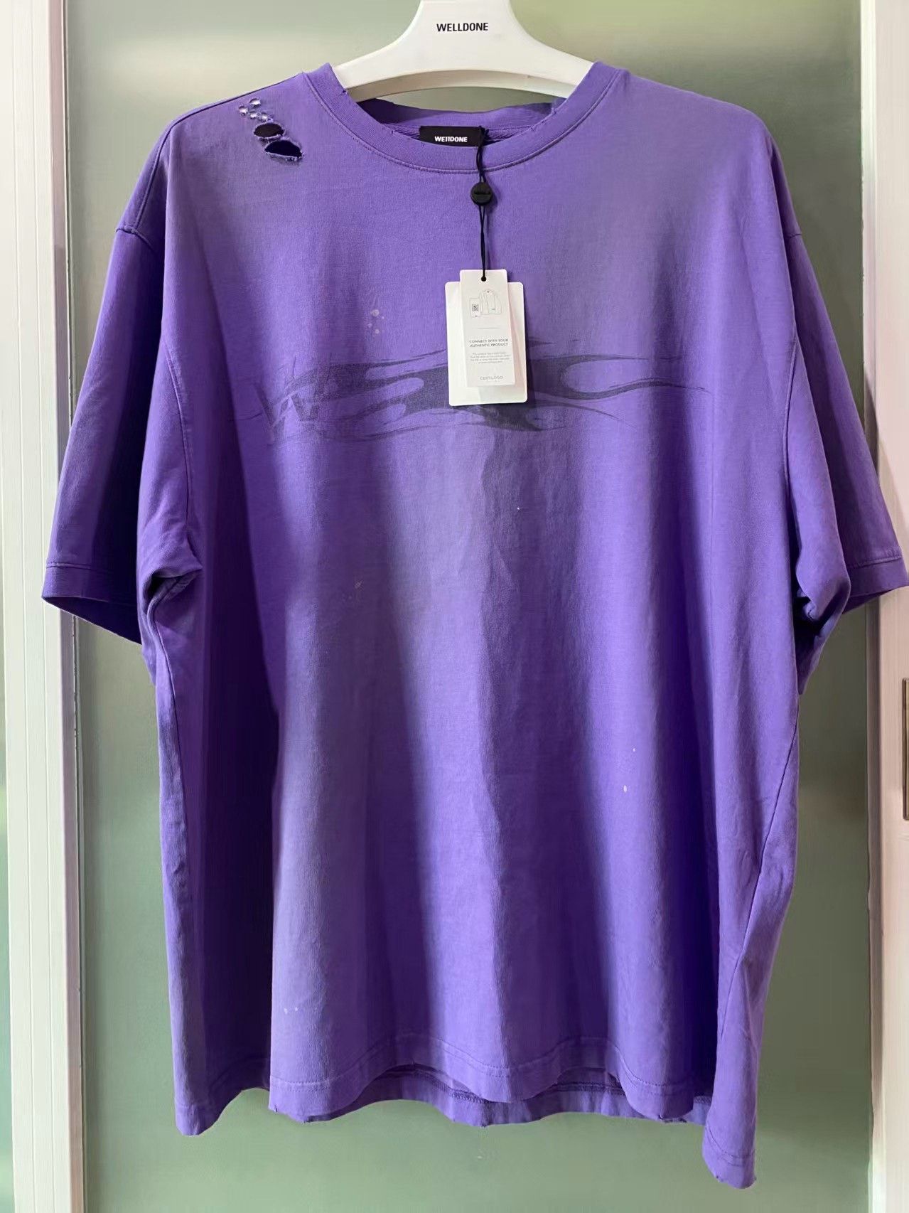 WE11DONE we11done Metallic Washed Short Sleeve Size US S / EU 44-46 / 1 - 1 Thumbnail