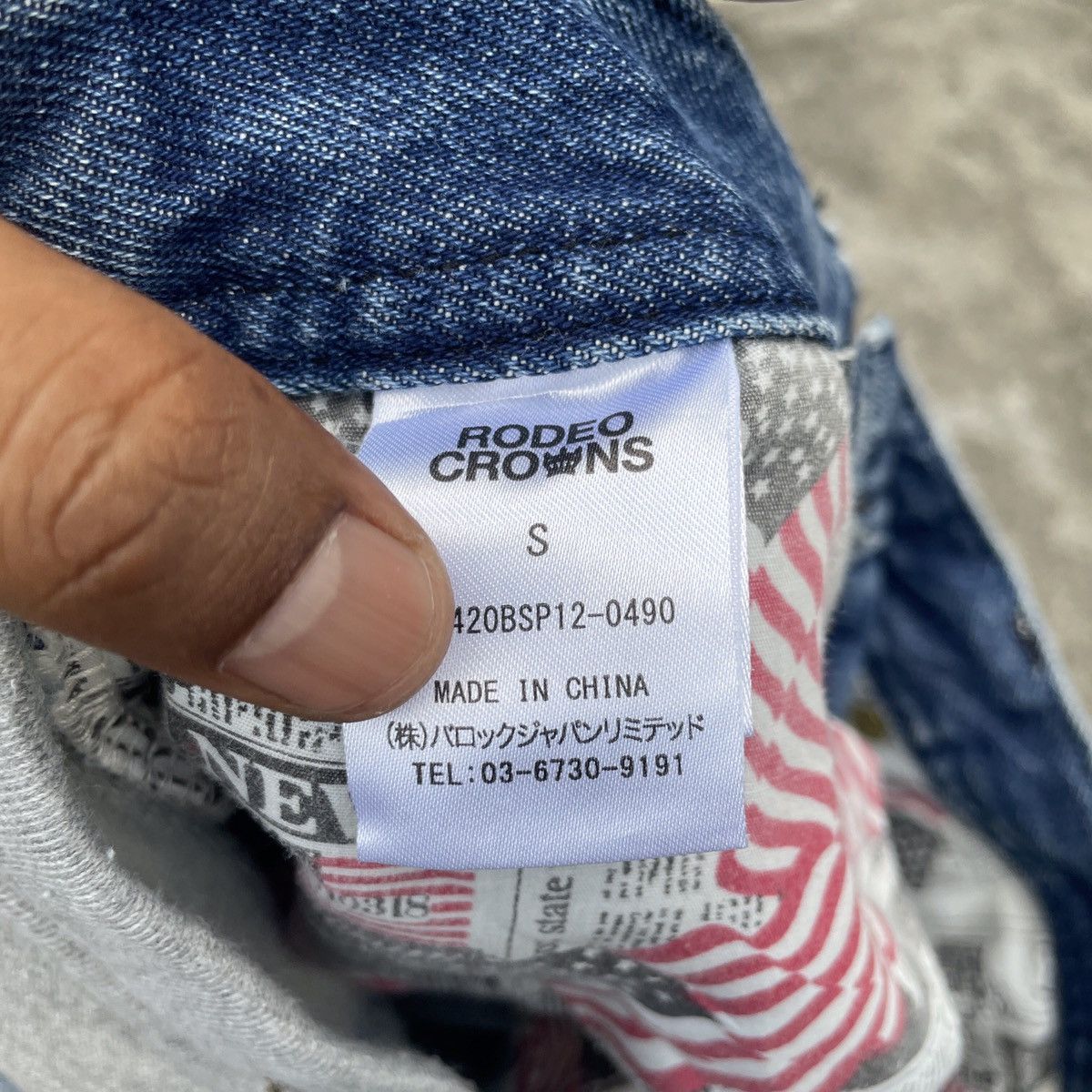 Other Vintage Rodeo Crown Denim Distressed Denim Jeans Size 29" - 5 Thumbnail
