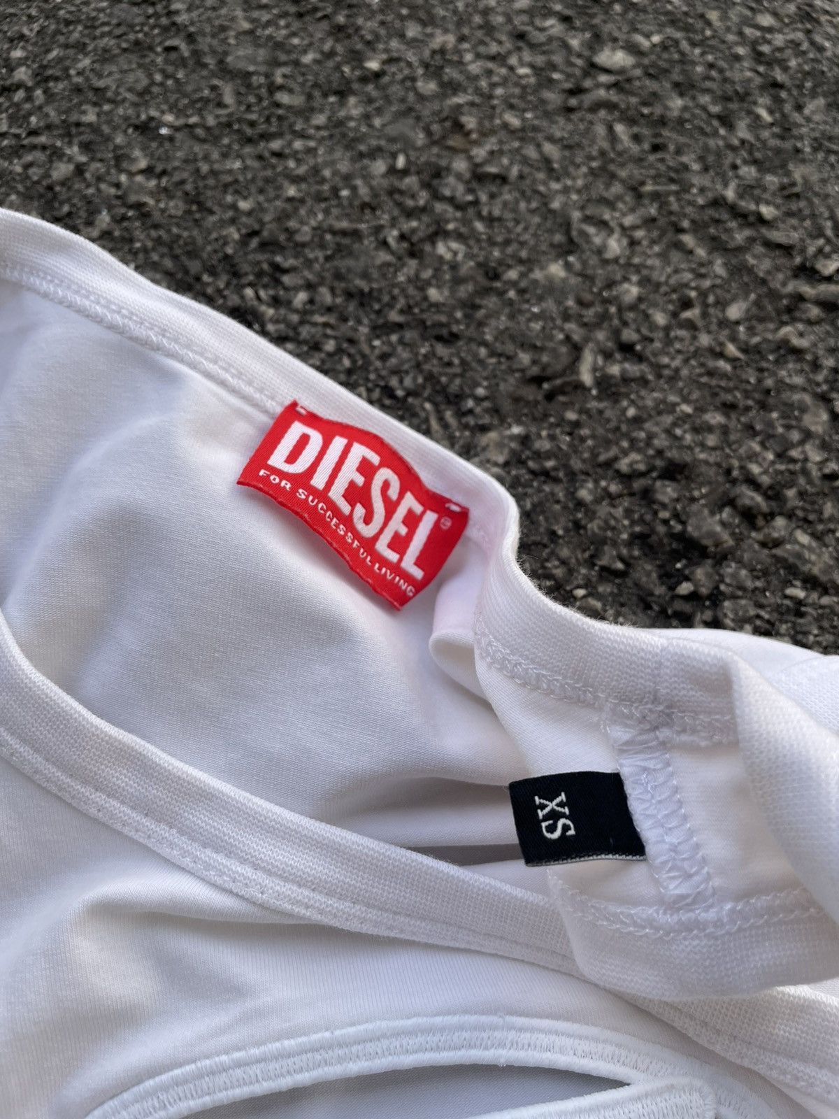 Diesel Diesel | White T-Lynys-Od Tank Top Size XS / US 0-2 / IT 36-38 - 3 Thumbnail