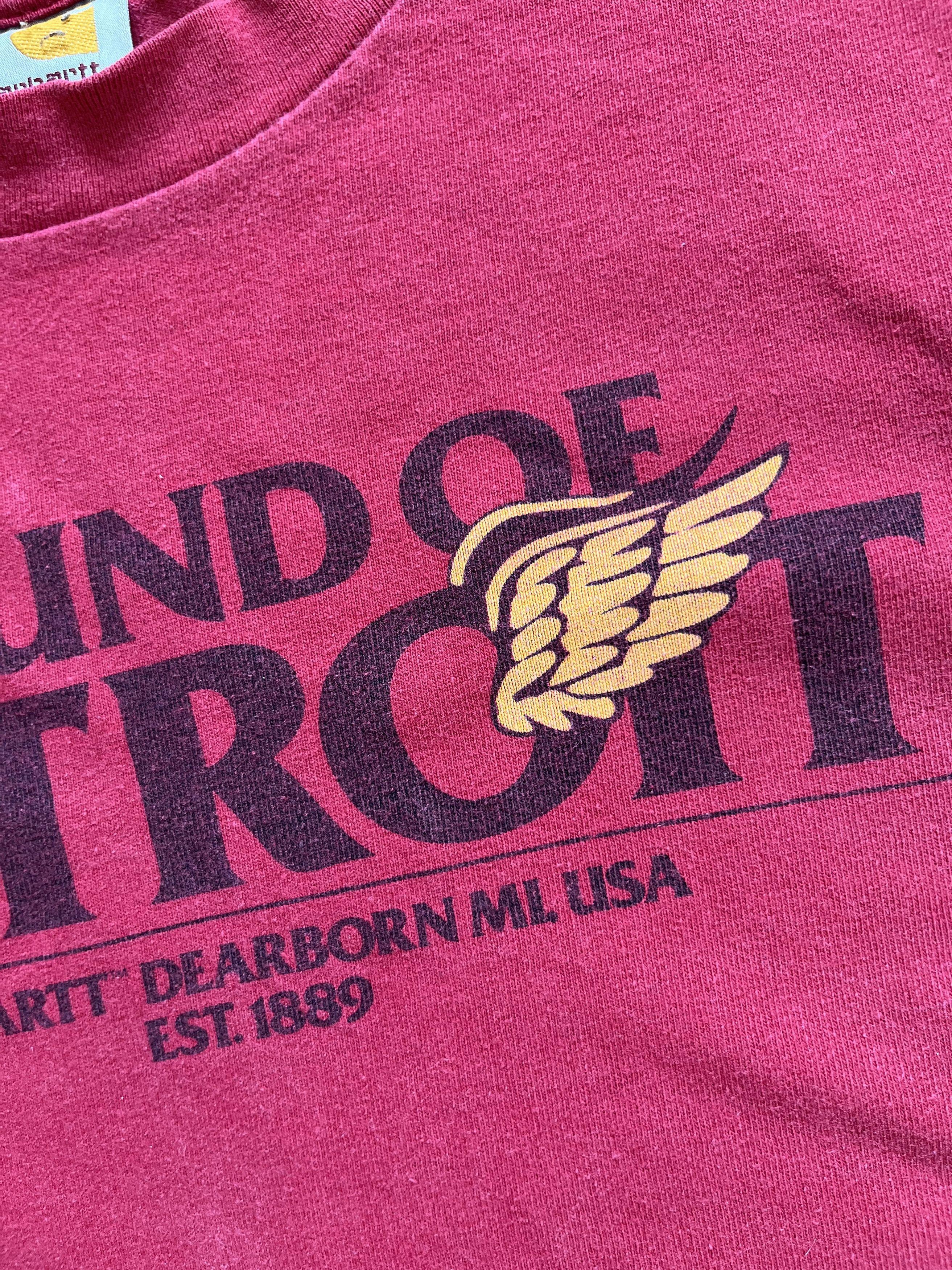 Carhartt Vintage Carhartt Sound Of Detroit Heavy Red T-shirt Size US M / EU 48-50 / 2 - 5 Thumbnail