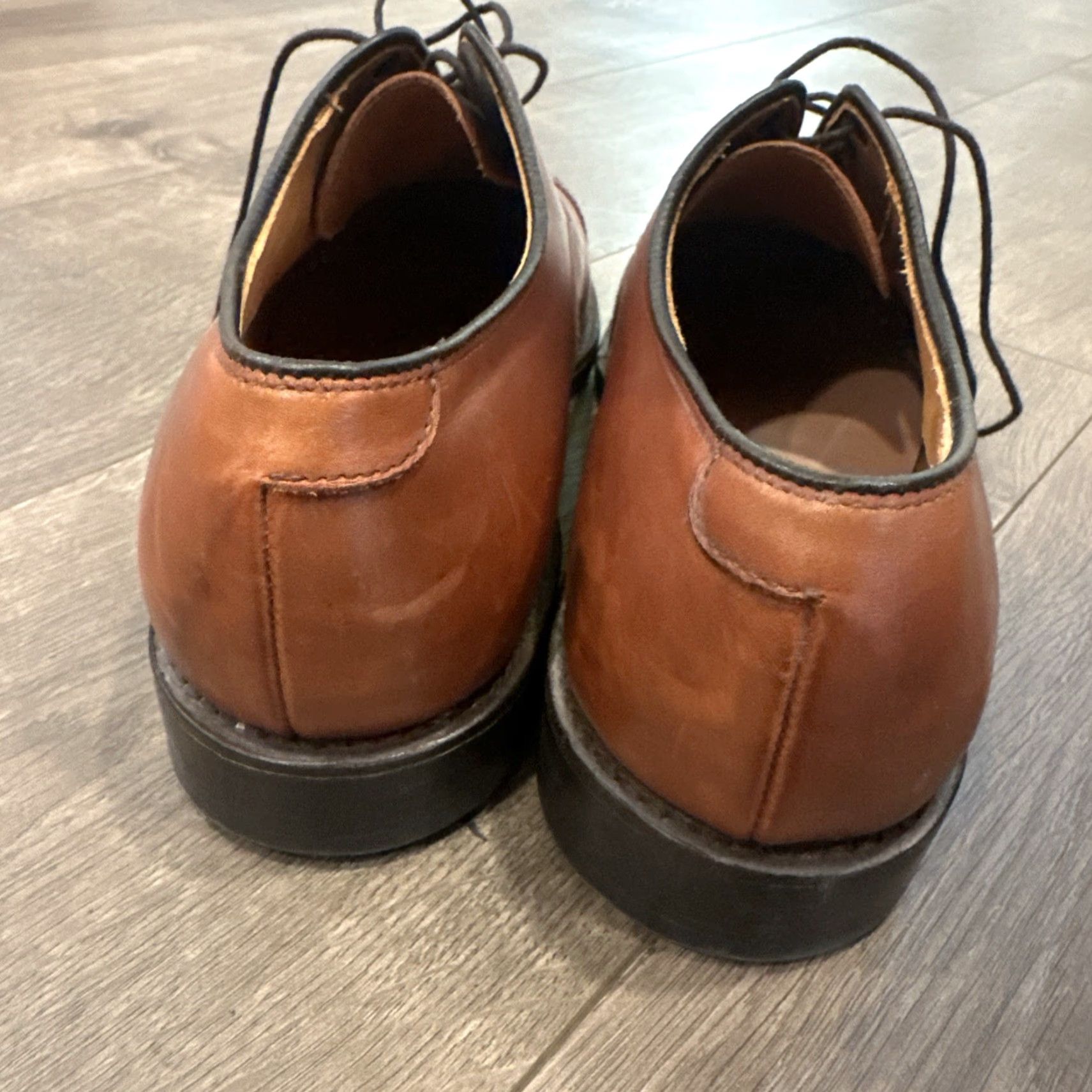 Allen Edmonds Byron Cap Toe Brogue Oxford Dress Shoes Brown Men 9 D