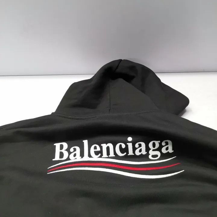 Balenciaga Balenciaga Political Campaign Black Hoodie 0079-2507 Size US M / EU 48-50 / 2 - 5 Thumbnail