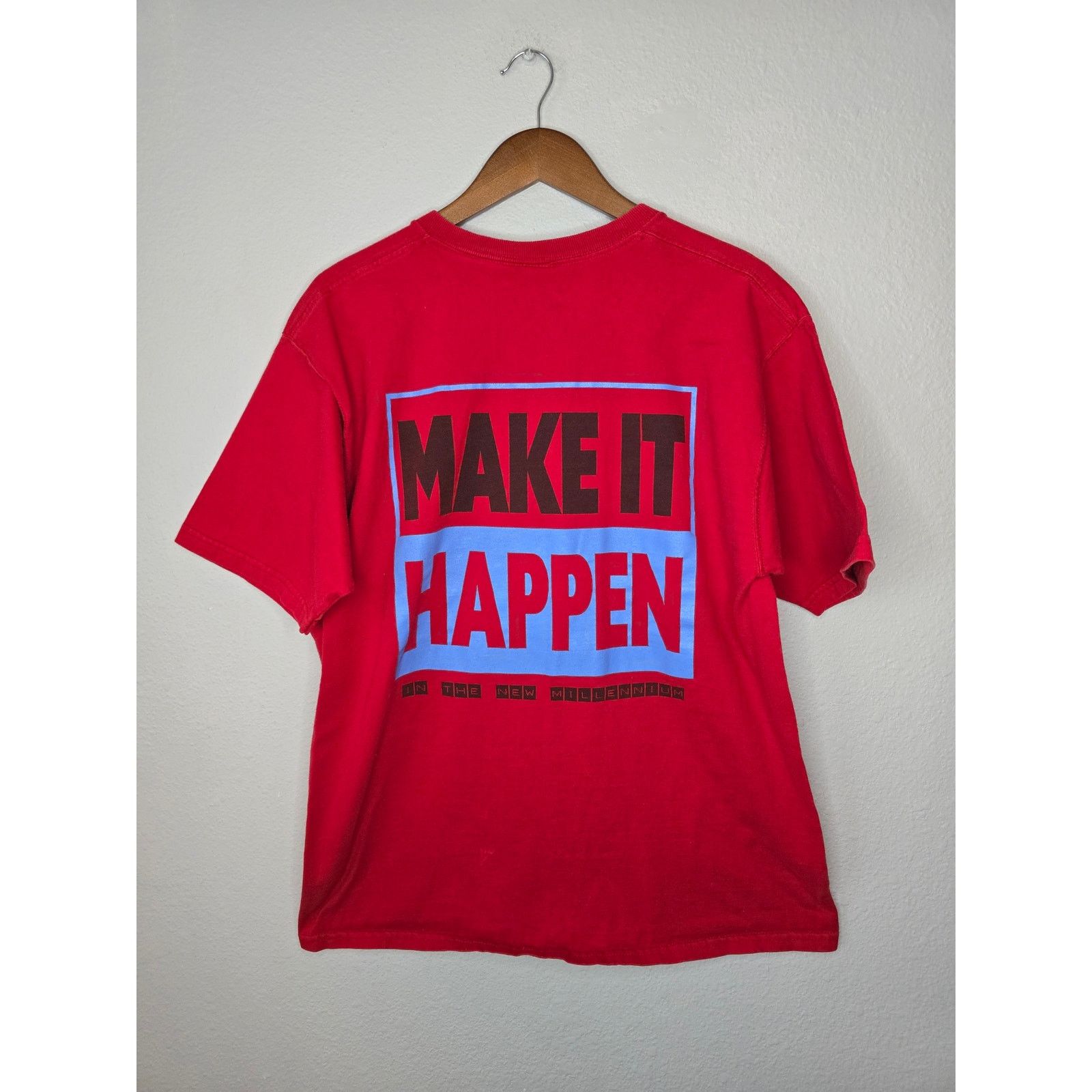 Fruit Of The Loom × Vintage Vintage Skyline Raiders Shirt Football Red Vintage Tee L Size US L / EU 52-54 / 3 - 5 Thumbnail