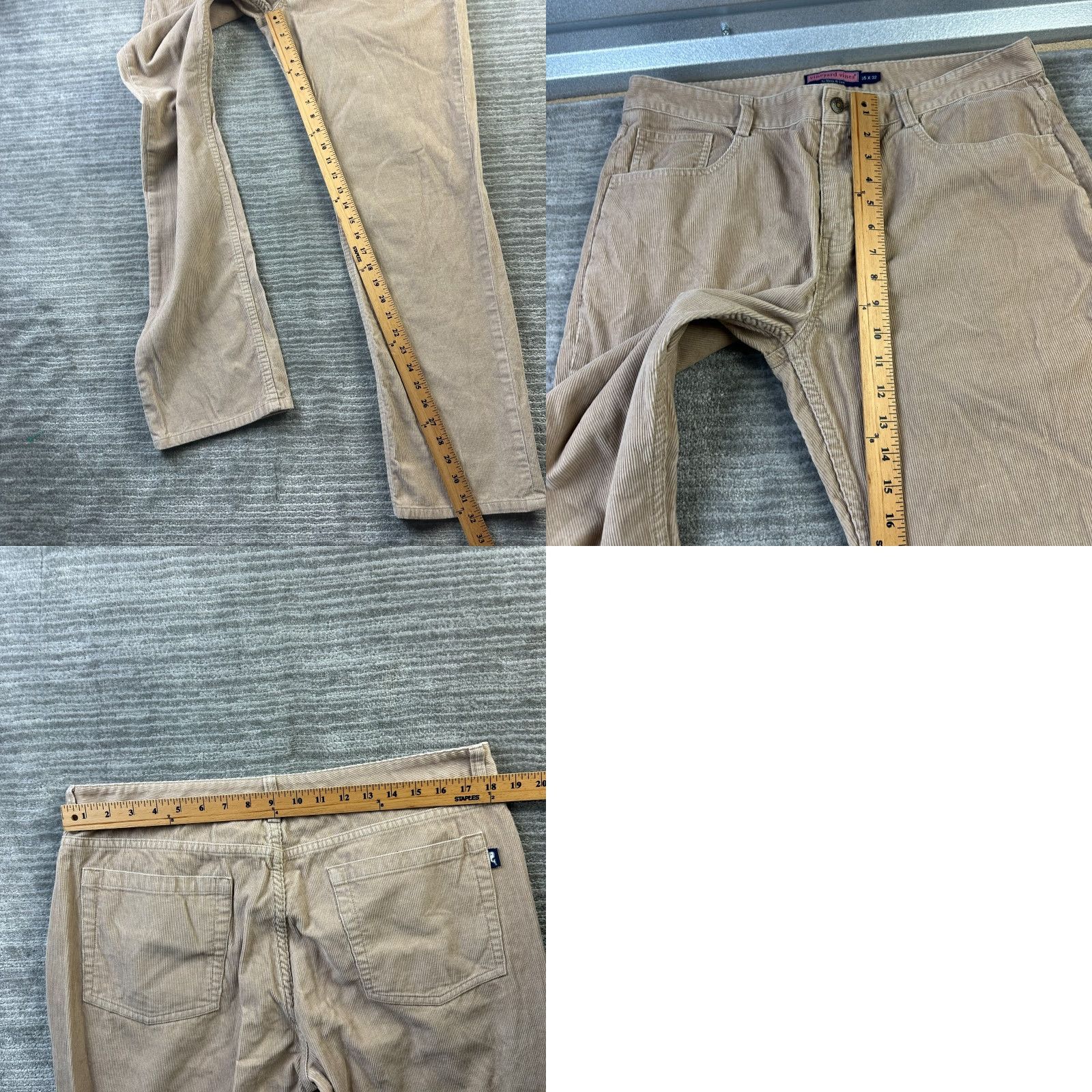 Vineyard Vines Vineyard Vines Pants Corduroy Mens 35x32 Beige Tan Chino Slacks Trousers Size US 35 - 8 Thumbnail