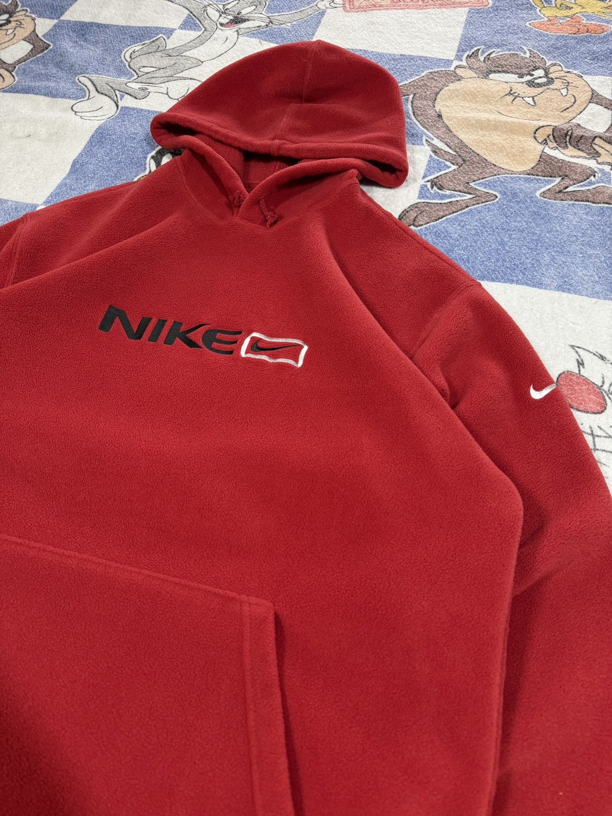 Nike Vintage Nike spell out swoosh fleece sweatshirt Size US XL / EU 56 / 4 - 2 Thumbnail