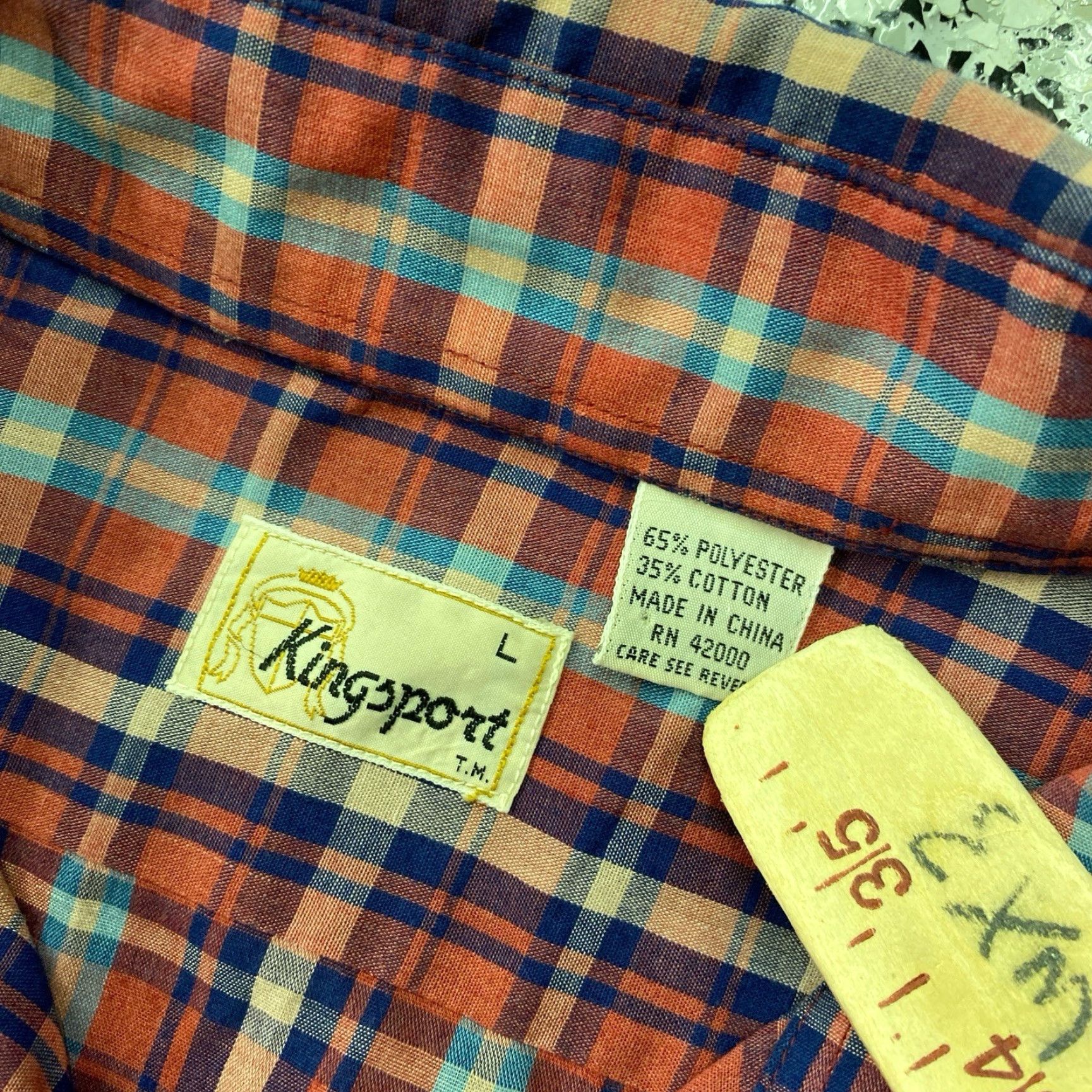 Etro VINTAGE Kingsport Shirt Large Flannel Button-Down Plaid Mens Retro Size US L / EU 52-54 / 3 - 2 Thumbnail