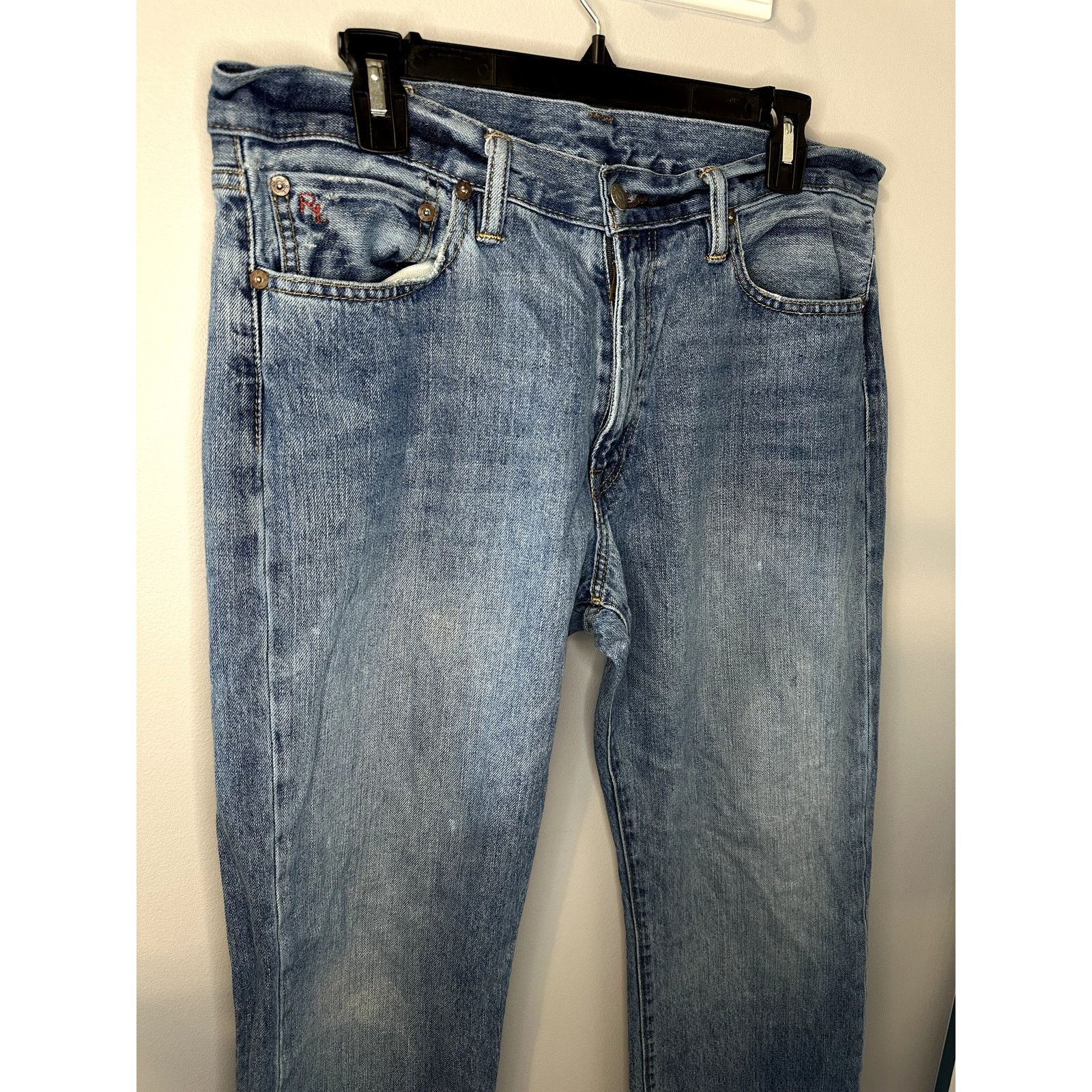 Polo Ralph Lauren Polo Ralph Lauren Mid-Rise Straight Denim Jeans Blue 30 x 30 Size US 33 - 3 Thumbnail