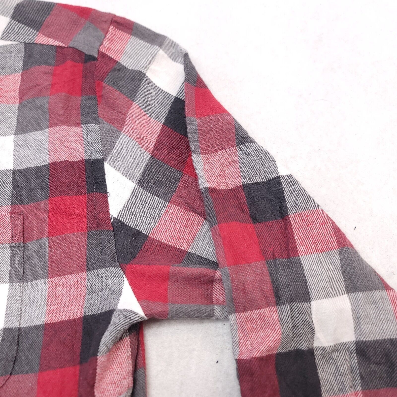 Croft & Barrow Croft & Barrow Gingham Flannel Shirt Mens Size Medium M Red Size US M / EU 48-50 / 2 - 5 Thumbnail