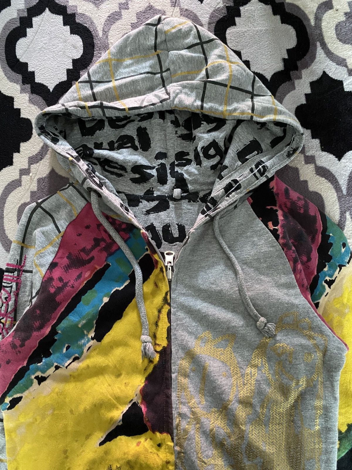 If Six Was Nine × Japanese Brand × Le Grande Bleu (L.G.B.) Desigual reversible art hoodie Size US XS / EU 42 / 0 - 5 Thumbnail