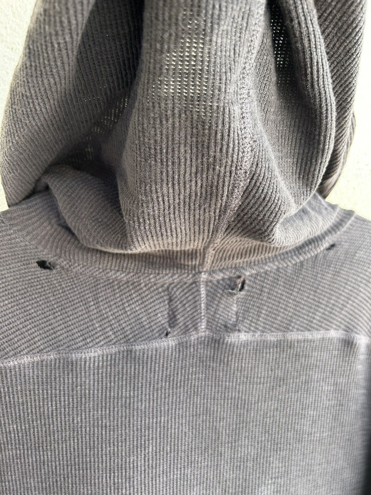 RRL Ralph Lauren Double RL Distressed Waffle Hoodie Size US M / EU 48-50 / 2 - 9 Thumbnail