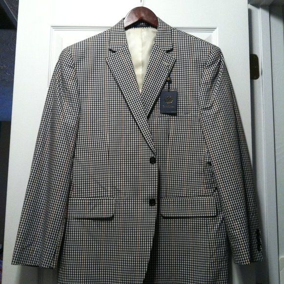 Club Room CLUB ROOM MEN'S NEW 100%COTTON SPORT JACKET BLAZER SIZE: 42R Size 42R - 6 Thumbnail
