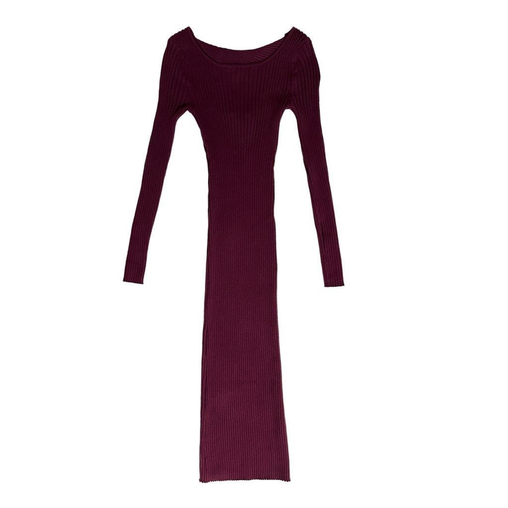 525 America 525 Twist Back Dress in Malbec Size XS / US 0-2 / IT 36-38 - 2 Thumbnail