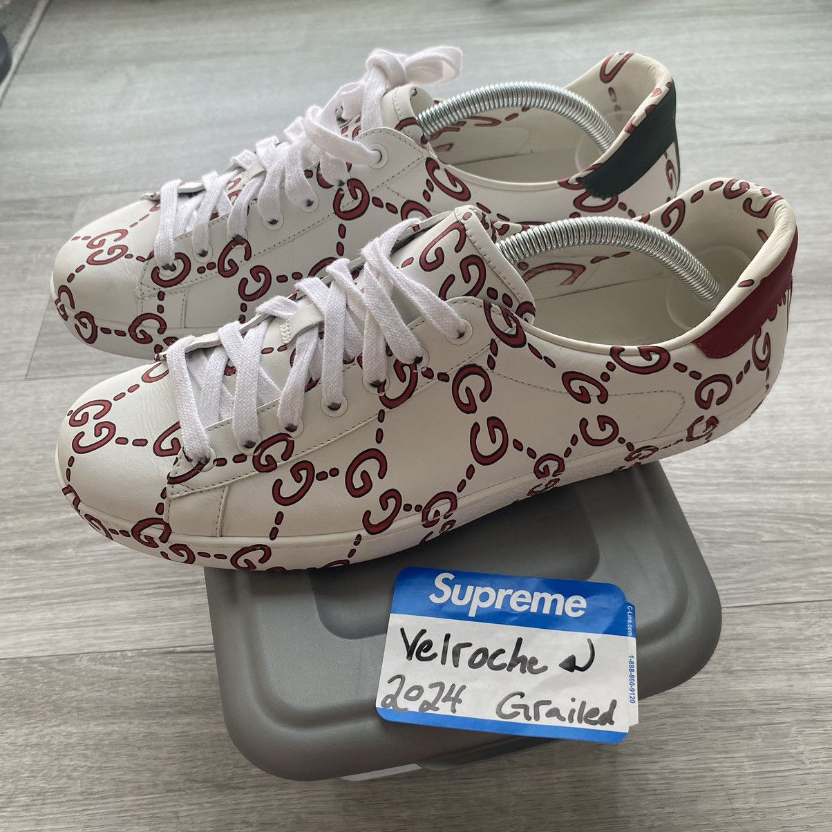 Gucci Gucci Ace All Over Print Low Top Size US 10 / EU 43 - 5 Thumbnail