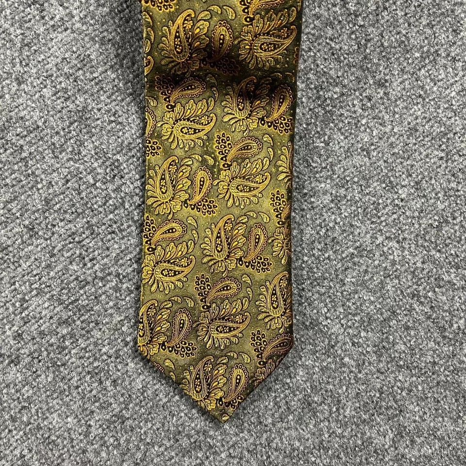 Robert Talbott × Vintage Robert Talbott Neck Tie Mens 4" x 58" Paisley Vintage Silk Size ONE SIZE - 2 Thumbnail