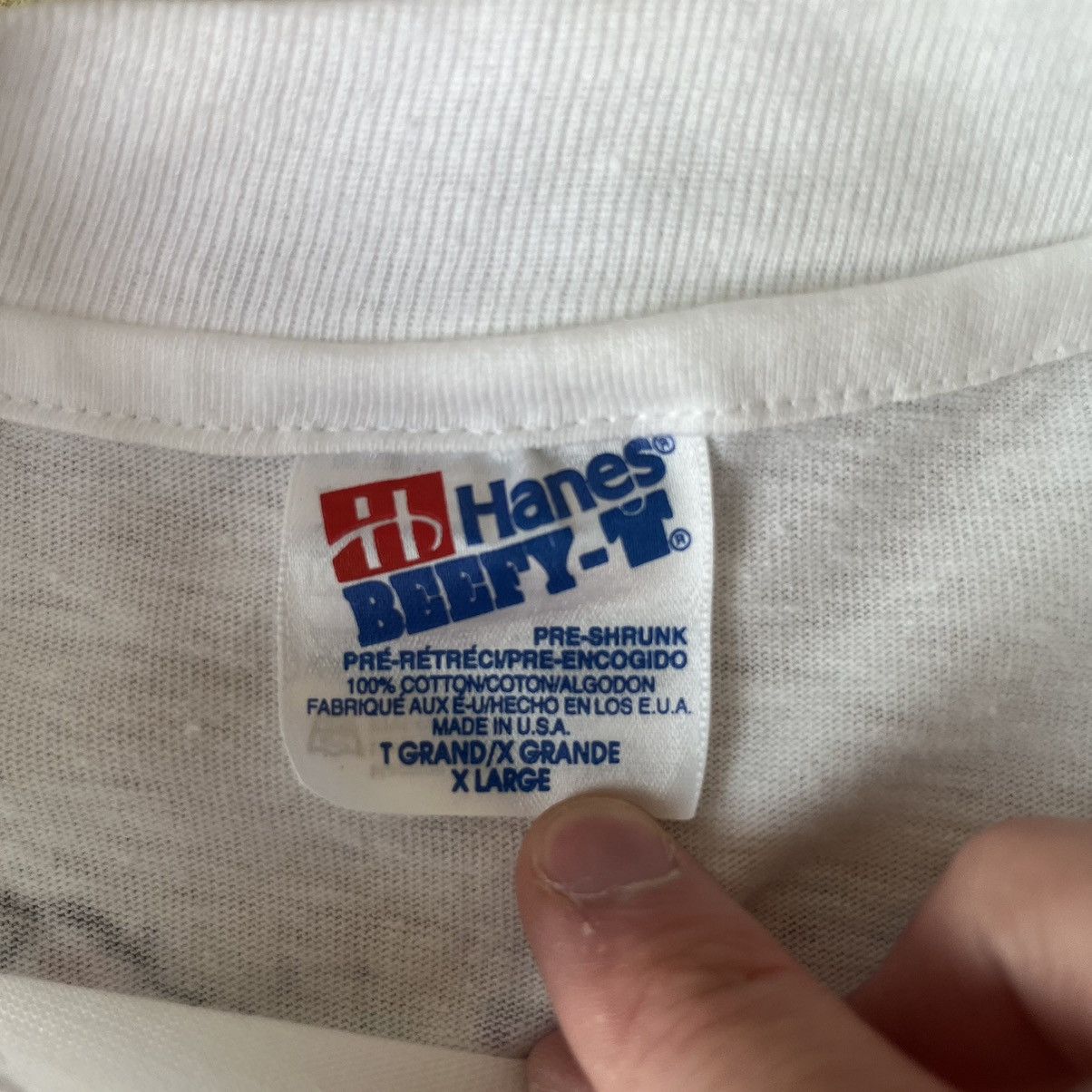 Hanes Vintage 1993 Motocross T Shirt Hanes Beefy-T 90s Deadstock Size US XL / EU 56 / 4 - 8 Thumbnail