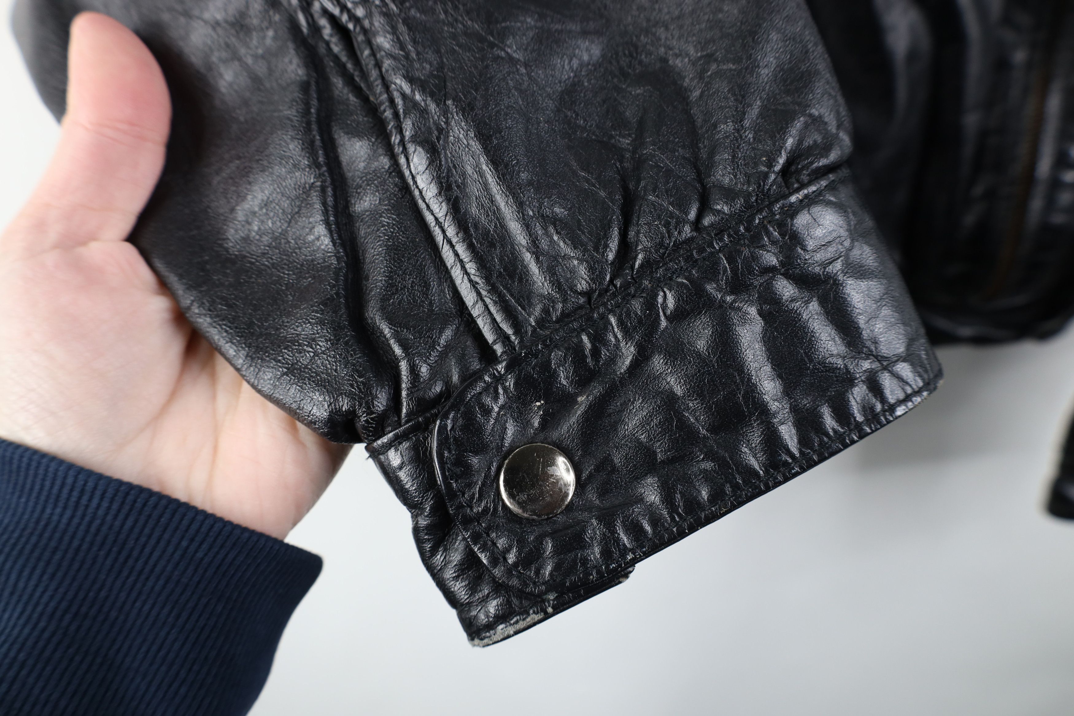Vintage Vintage 70s 80s Streetwear Leather Cafe Racer Bomber Jacket Size US S / EU 44-46 / 1 - 6 Thumbnail
