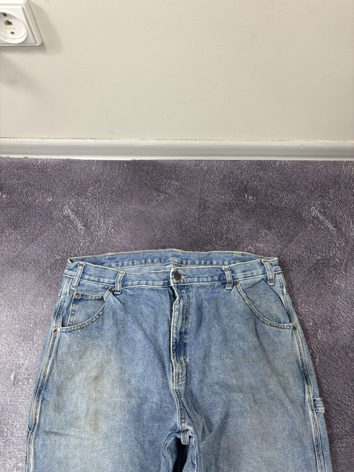 Dickies Vintage Dickies USA Blue Denim Work Hype Baggy Jeans Size US 38 / EU 54 - 10 Thumbnail