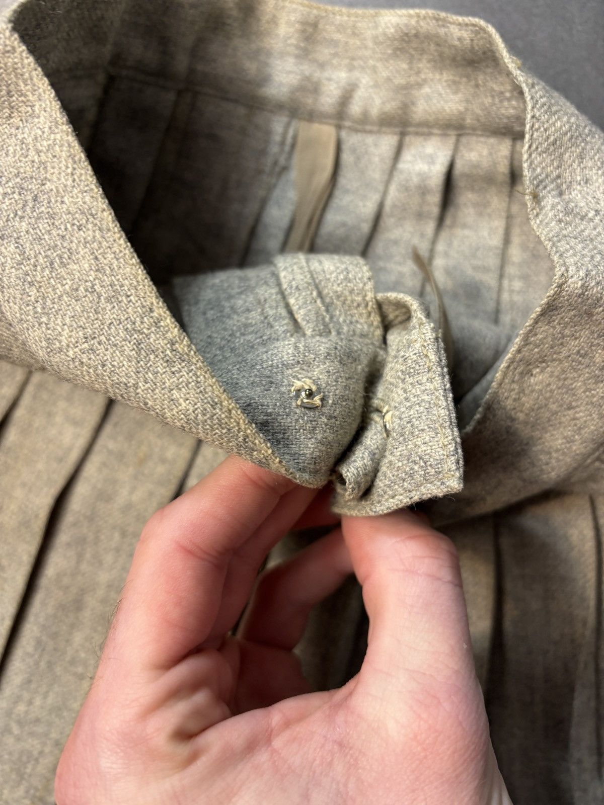 Pringle Of Scotland × Vintage 1960s Vintage Pleated Mini Skirt School Uniform Worsted Wool Size 22" - 4 Thumbnail