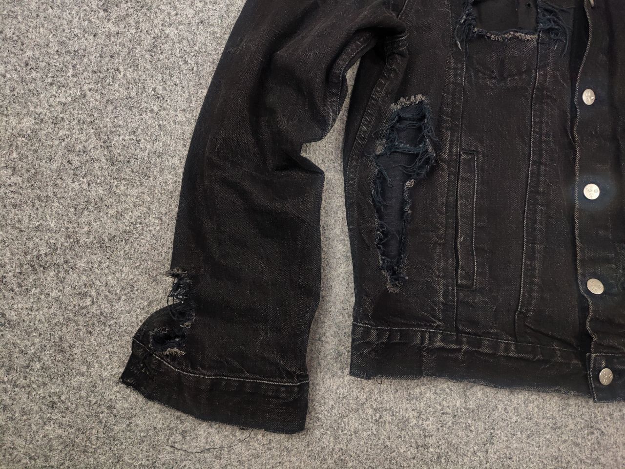 Misbhv Misbhv Design Distressed Denim sonic you Black Jacket Size US M / EU 48-50 / 2 - 9 Thumbnail