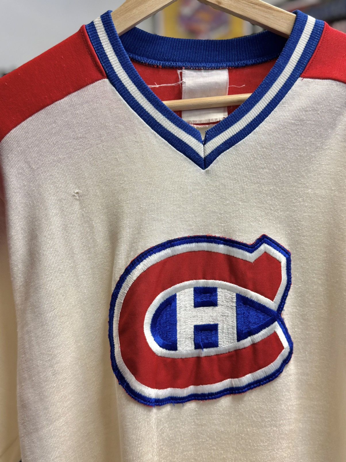 NHL 1960s/70s Montreal Canadiens Knit Hockey Jersey Size US M / EU 48-50 / 2 - 3 Thumbnail
