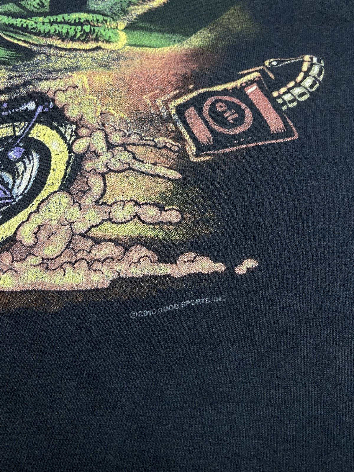 Vintage Just Leathers 2010 San Jose monster moto vintage t-shirt Size US XL / EU 56 / 4 - 4 Thumbnail