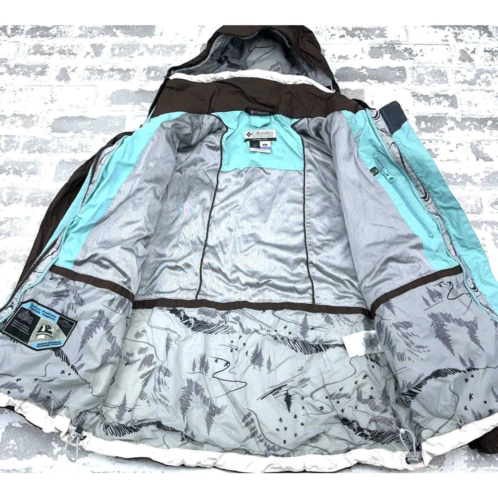 Vintage Columbia Jacket Women Medium Brown Parka Ski Coat Interchange Outer Shell Rain Size M / US 6-8 / IT 42-44 - 3 Thumbnail