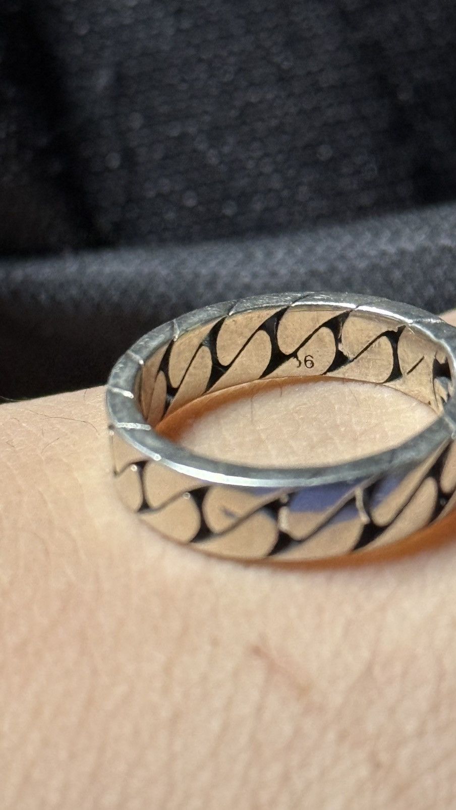 Gucci Gucci GG Cuban Silver Ring Sterling Silver Size 7 Us Size ONE SIZE - 5 Thumbnail